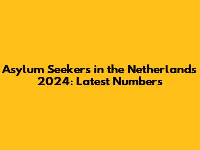 Asylum Seekers in the Netherlands 2024: Latest Numbers