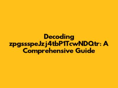 Decoding zpgssspeJzj4tbP1TcwNDQtr: A Comprehensive Guide