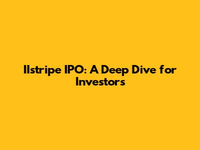 IIstripe IPO: A Deep Dive for Investors