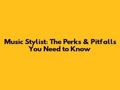 Music Stylist: The Perks & Pitfalls You Need to Know