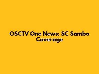 OSCTV One News: SC Sambo Coverage