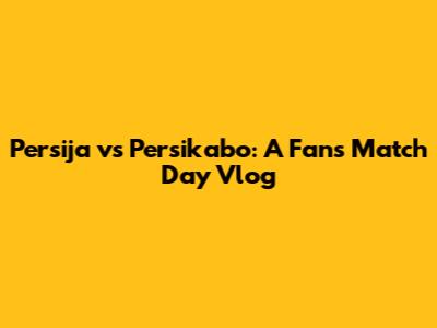 Persija vs Persikabo: A Fan's Match Day Vlog